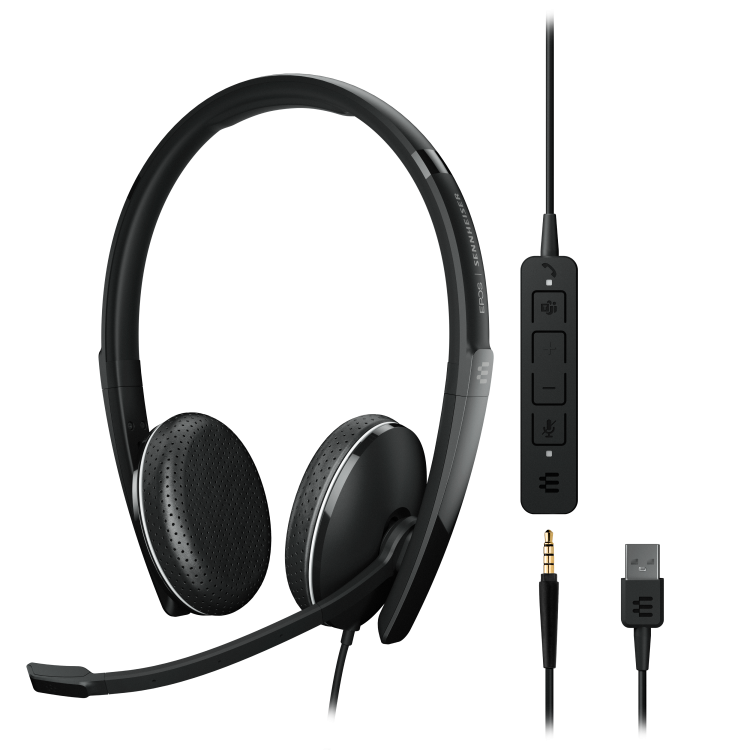 EPOS Adapt 165T USB-A and 3.5mm Jack II Stereo Headset EPOS Adapt 165T USB-A and 3.5mm Jack II Stereo Headset